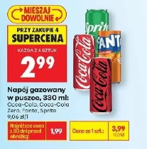 Napój gazowany w puszce Coca-Cola, Coca-Cola Zero, Fanta, Sprite