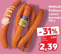 Morliny Kiełbasa z piersi kurczaka