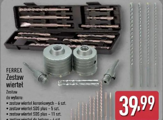 Ferrex Zestaw wierteł