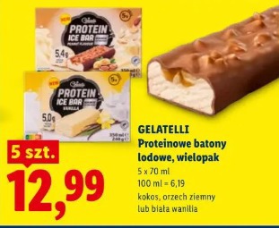 GELATELLI Proteinowe batony lodowe, wielopak