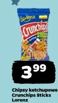 Chipsy ketchupowe Crunchips Sticks Lorenz