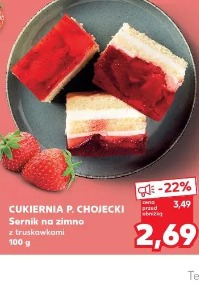 Cukiernia P. Chojecki sernik na zimno z truskawkami