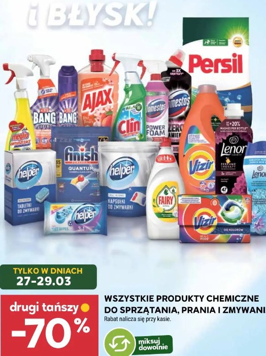 Wszystkie produkty chemiczne do sprzątania, prania i zmywania