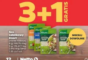 Sos sałatkowy Knorr 3+1 gratis