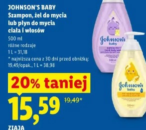 Johnson's Baby Szampon, żel do mycia lub płyn do mycia ciała i włosów