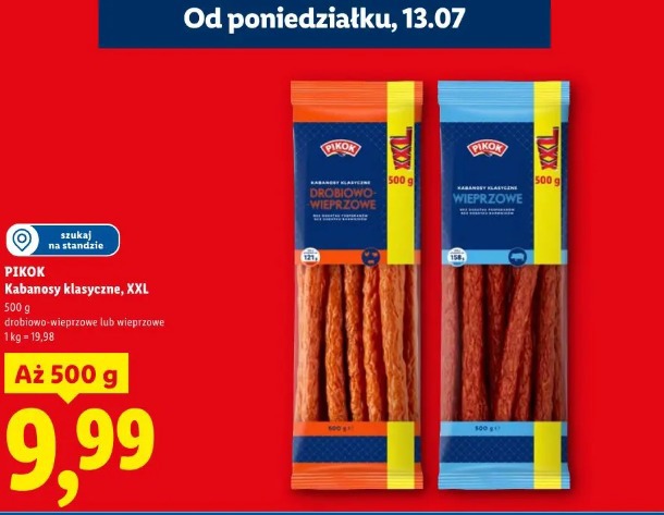 Pikok kabanosy klasyczne XXL 