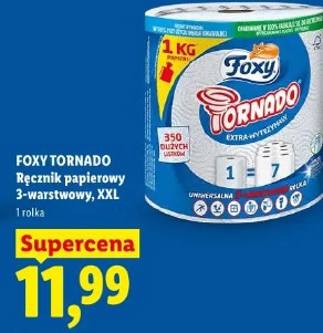 Foxy Tornado Ręcznik papierowy 3-warstwowy, XXL
