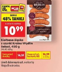 Kiełbasa śląska z szynki Kraina Wędlin Select