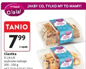 Ciastka O LA LA! wybrane rodzaje