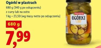 Freshona Ogórki w plastrach
