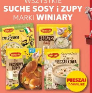 Wszystkie suche sosy i zupy marki Winiary