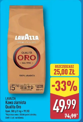 Lavazza Kawa ziarnista Qualita Oro