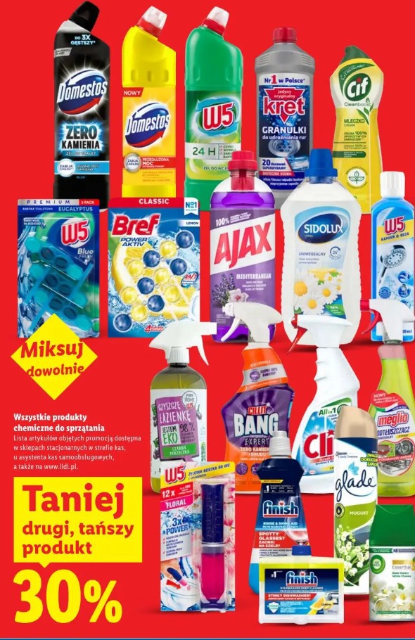 Wszystkie produkty chemiczne do sprzątania