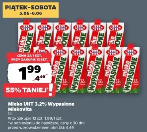 Mleko UHT 3,2% Wypasione Mlekovita