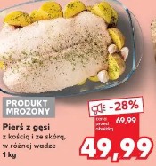 Pierś z gęsi z kością i ze skórą