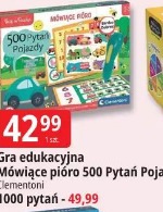 Gra edukacyjna Mówiące pióro 500 Pytań Pojazdy Clementoni 1000 pytań
