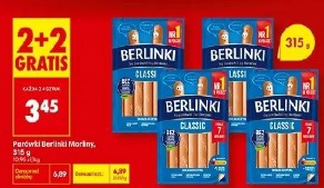 Parówki Berlinki Morliny