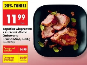 Łopatka wieprzowa z kurkami Wolno Gotowane Kraina Mięs