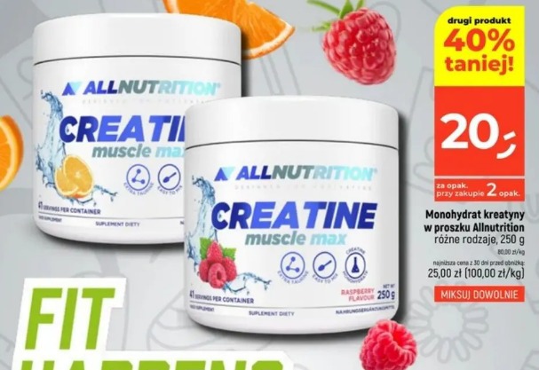 Monohydrat kreatyny w proszku Allnutrition