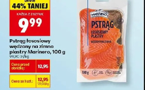 Pstrąg łososiowy wędzony na zimno plastry Marinero