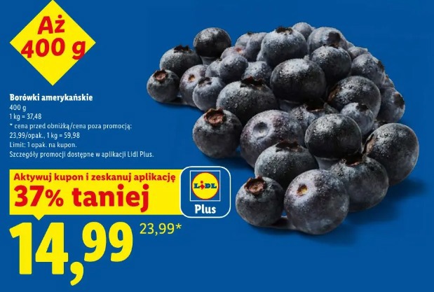 Borówki amerykańskie 400g