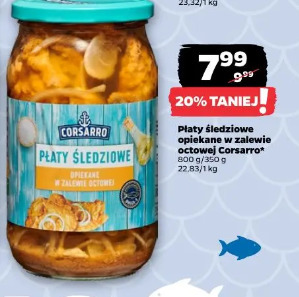 Płaty śledziowe opiekane w zalewie octowej Corsarro