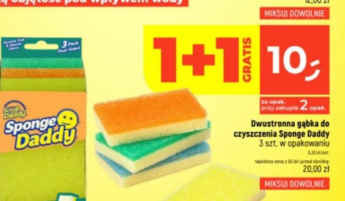 Dwustronna gąbka do czyszczenia Sponge Daddy