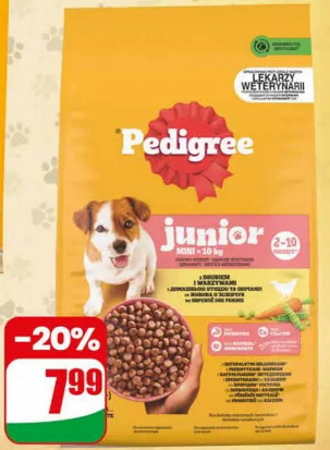 Sucha karma dla psa Pedigree Junior