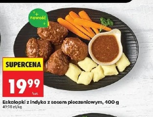 Eskalopki z indyka z sosem pieczeniowym
