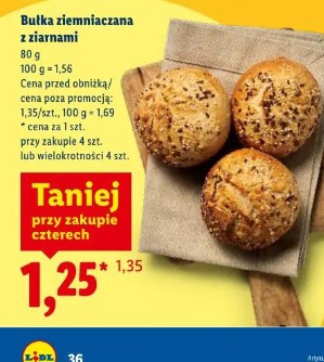 Bułka ziemniaczana z ziarnami