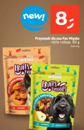 Przysmaki dla psa Pan Mięsko różne rodzaje, 100 g