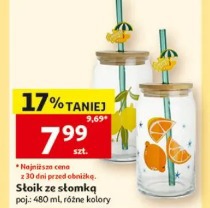 Słoik ze słomką