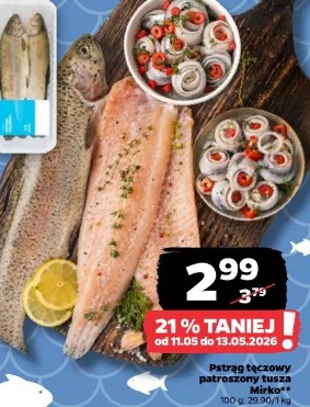 Pstrąg tęczowy patroszony tusza Mirek