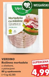 Verdino Roślinna mortadela z oliwkami, z pistacjami