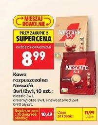 Kawa rozpuszczalna Nescafé 3w1/2w1, 10 szt.