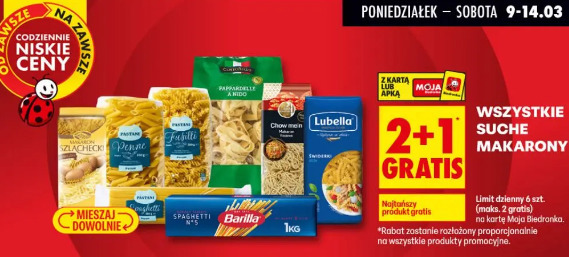 Wszystkie suche makarony