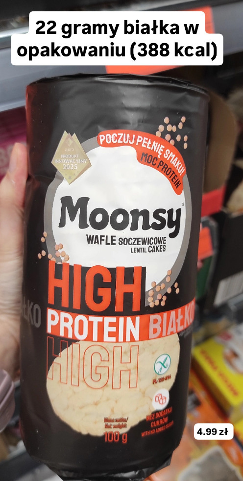 Moonsy Wafle soczewicowe high protein