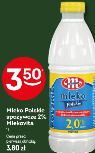 Mleko Polskie spożywcze 2% Mlekovita