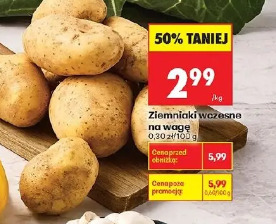 Ziemniaki wczesne na wagę