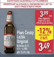 Piwo Czesky Leżák Original