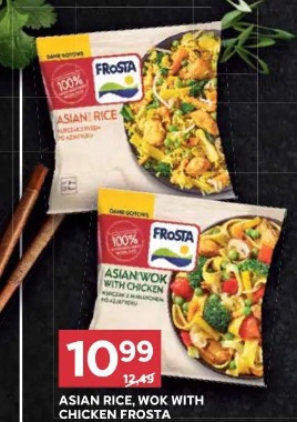 Asian rice, wok with chicken Frosta
