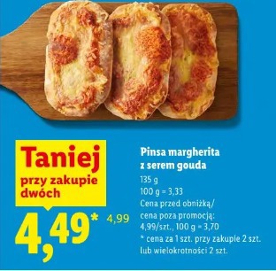 Pinsa margherita z serem gouda