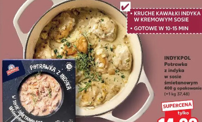 Indykpol Potrawka z indyka w sosie śmietanowym