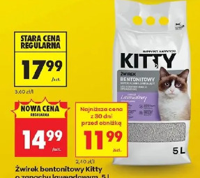 Żwirek bentonitowy Kitty o zapachu lawendowym