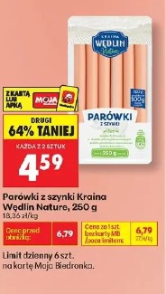 Parówki z szynki Kraina Wędlin Nature