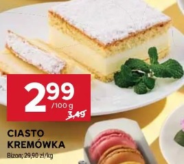 Ciasto kremówka Bizon