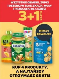 Wszystkie obiadki, zupki i deserki w słoiczkach, musy i przekąski dla dzeci 3+1