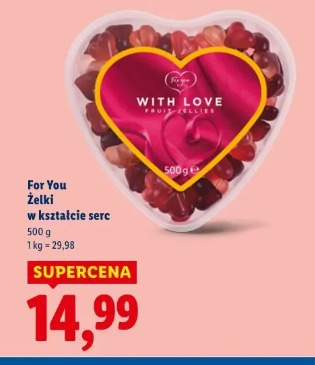 For You Żelki w kształcie serc