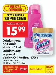 Odplamiacz do tkanin Vanish, 1 l lub Odplamiacz w proszku Vanish Oxi Action, 470 g