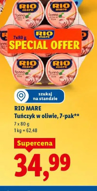Rio Mare Tuńczyk w oliwie, 7-pak